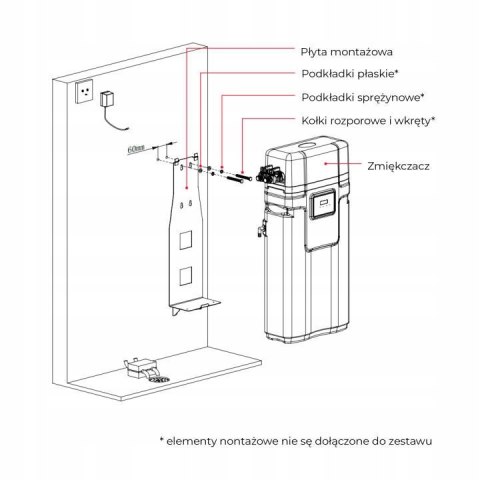 Zmiękczacz kompaktowy wiszący COLGANTE 14L