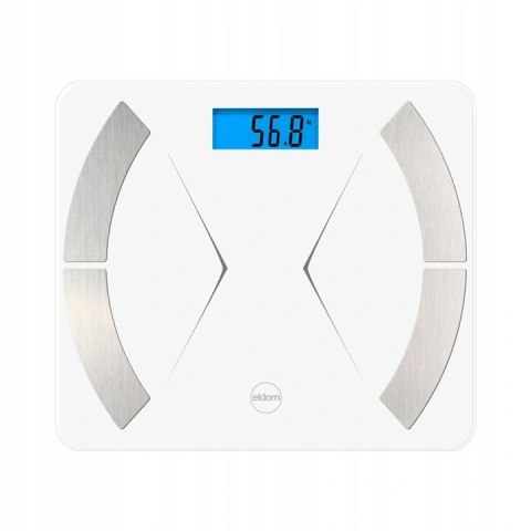 ELDOM ELDOM TWO500 INTELIGENTNA WAGA ŁAZIENKOWA BLUETOOTH BIAŁA ELDOM ELDOM TWO500 INTELIGENTNA WAGA ŁAZIENKOWA BLUETOOTH BIAŁA