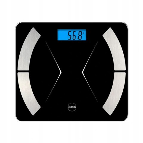 ELDOM ELDOM TWO500 INTELIGENTNA WAGA ŁAZIENKOWA BLUETOOTH CZARNA ELDOM ELDOM TWO500 INTELIGENTNA WAGA ŁAZIENKOWA BLUETOOTH CZARNA