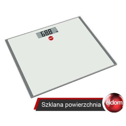 ELDOM Eldom Elektroniczna waga łazienkowa ELDOM GWO250 LCD ELDOM Eldom Elektroniczna waga łazienkowa ELDOM GWO250 LCD