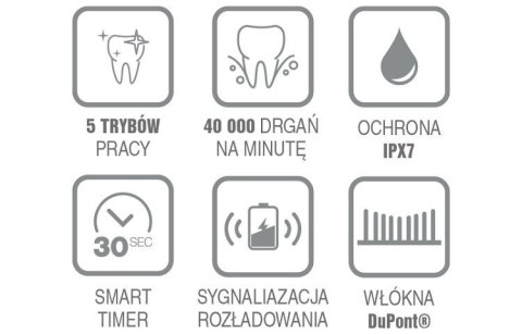 ELDOM Szczoteczka soniczna do mycia zębów SD100C ELDOM Szczoteczka soniczna do mycia zębów SD100C