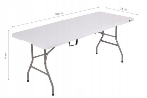 GARDENSELECT STÓŁ CATERINGOWY, BANKIETOWY, SKŁADANY, OGRODOWY 180 cm BIAŁY GARDENSELECT STÓŁ CATERINGOWY, BANKIETOWY, SKŁADANY, OGRODOWY 180 cm BIAŁY