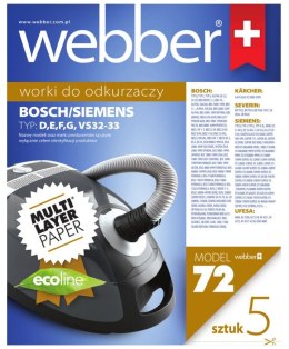 WEBBER Worki Webber Electrolux Siemens VS32 (72 multi layer paper)