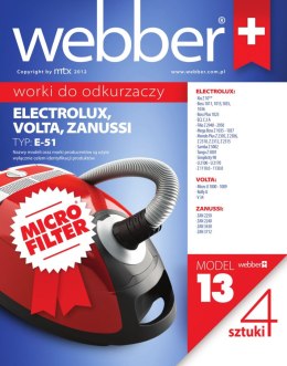 WEBBER Worki Webber Electrolux Xio E51 (13 micro filter)