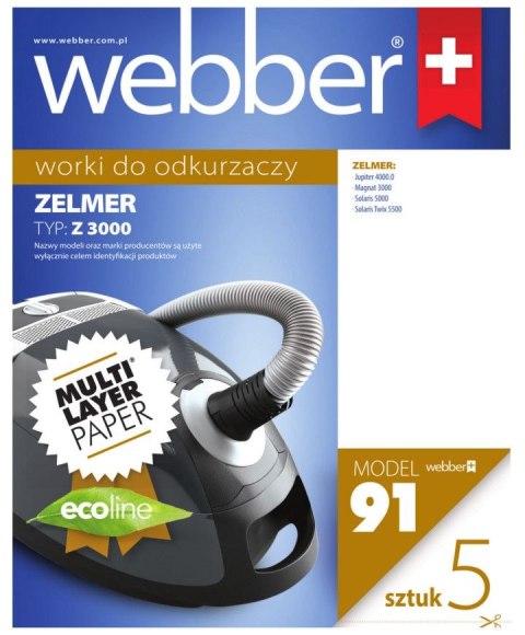 WEBBER Worki Webber Zelmer 3000 (91 multi layer paper) WEBBER Worki Webber Zelmer 3000 (91 multi layer paper)