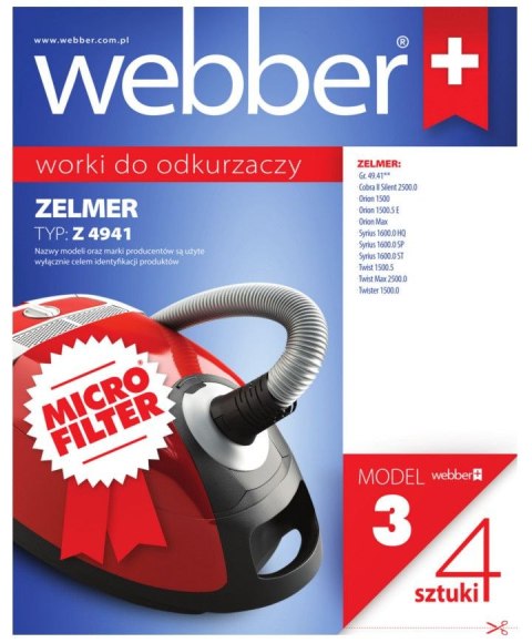 WEBBER Worki Webber Zelmer 4941 (3 micro filter) WEBBER Worki Webber Zelmer 4941 (3 micro filter)