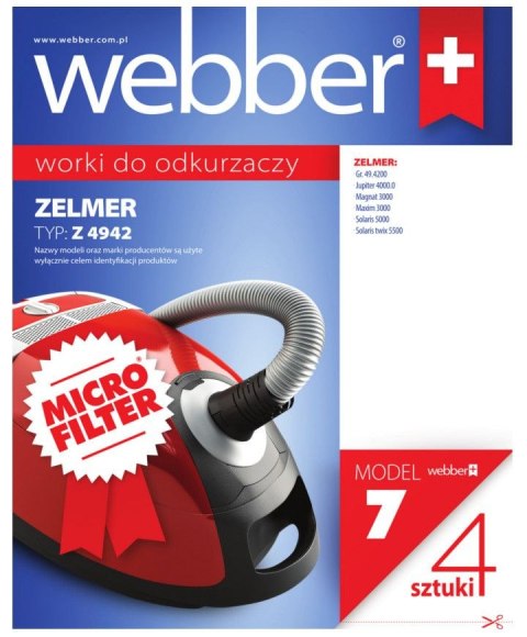 WEBBER Worki Webber Zelmer 4942 (7 micro filter) WEBBER Worki Webber Zelmer 4942 (7 micro filter)