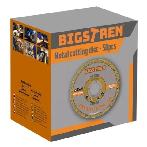Bigstren Tarcza do cięcia metalu- 50szt. Bigstren 21639 Bigstren Tarcza do cięcia metalu- 50szt. Bigstren 21639