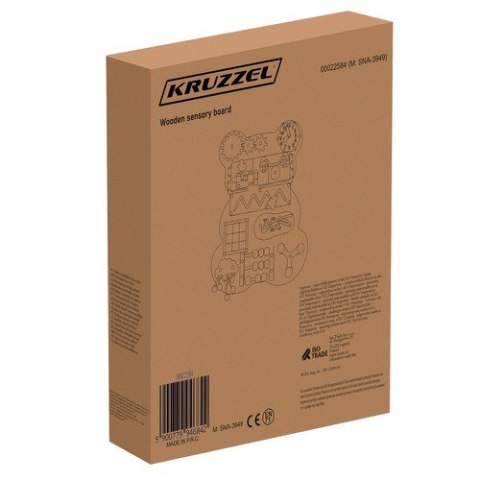 Kruzzel Tablica manipulacyjna- miś Kruzzel 22584 Kruzzel Tablica manipulacyjna- miś Kruzzel 22584