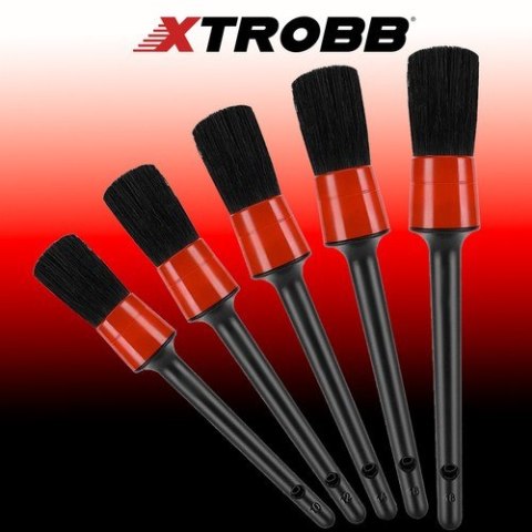 Xtrobb Pędzle detailingowe + ściereczka Xtrobb 21449 Xtrobb Pędzle detailingowe + ściereczka Xtrobb 21449