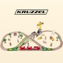 Kruzzel Kolejka drewniana- tor Kruzzel 22495