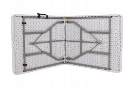 AGD SELECT STÓŁ CATERINGOWY BANKIETOWY SKŁADANY OGRODOWY 240 cm OGRODOWY BIAŁY