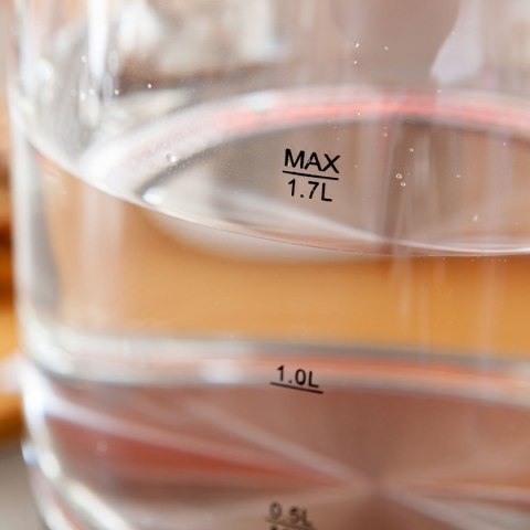 ELDOM CZAJNIK ELEKTRYCZNY BEZPRZEWODOWY 1,7L BIAŁY SZKLANY LED