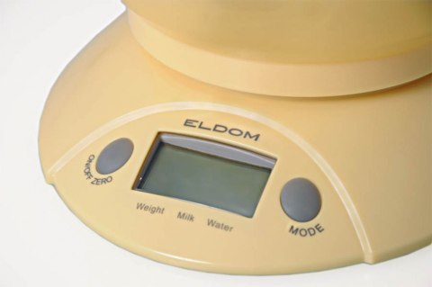 ELDOM Elektroniczna waga z miską ELDOM WK290 Żółta