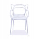 GARDENSELECT Krzesło Belluno nowoczesne ażurowe białe