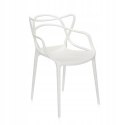 GARDENSELECT Krzesło Belluno nowoczesne ażurowe białe