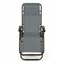 GARDENSELECT LEŻAK FOTEL OGRODOWY PLAŻOWY SKŁADANY CHILL