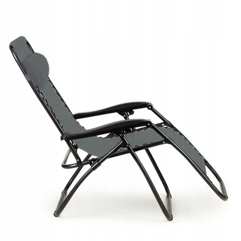 GARDENSELECT LEŻAK FOTEL OGRODOWY PLAŻOWY SKŁADANY CHILL