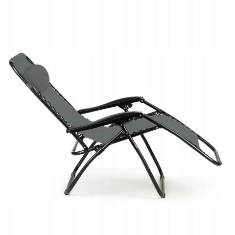 GARDENSELECT LEŻAK FOTEL OGRODOWY PLAŻOWY SKŁADANY CHILL