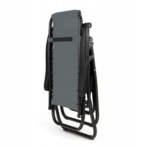 GARDENSELECT LEŻAK FOTEL OGRODOWY PLAŻOWY SKŁADANY CHILL