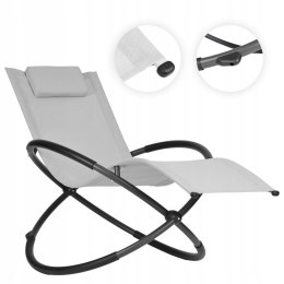 GARDENSELECT Leżak ogrodowy, szary IBIZA