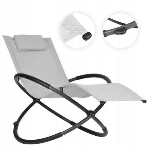 GARDENSELECT Leżak ogrodowy, szary IBIZA