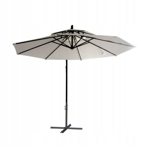 GARDENSELECT PARASOL OGRODOWY DUŻY SOLIDNY SKŁADANY 2,7 M Z WYSIĘGNIKIEM REGULACJA XXL