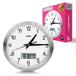 METEO Zegar ścienny METEO ZP8 z termometrem, higrometrem i pogodynką