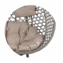 NUFORMA FOTEL WISZĄCY BUJANY OGRODOWY KOSZ HUŚTAWKA JAJO KOKON 2 osobowy + PODUSZKI