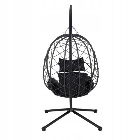 NUFORMA FOTEL WISZĄCY BUJANY OGRODOWY KOSZ HUŚTAWKA JAJO KOKON PREMIUM + PODUSZKI