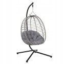 NUFORMA FOTEL WISZĄCY BUJANY OGRODOWY KOSZ HUŚTAWKA JAJO KOKON PREMIUM + PODUSZKI