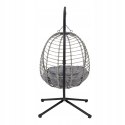 NUFORMA FOTEL WISZĄCY BUJANY OGRODOWY KOSZ HUŚTAWKA JAJO KOKON PREMIUM + PODUSZKI