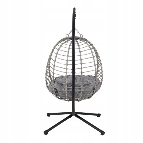 NUFORMA FOTEL WISZĄCY BUJANY OGRODOWY KOSZ HUŚTAWKA JAJO KOKON PREMIUM + PODUSZKI