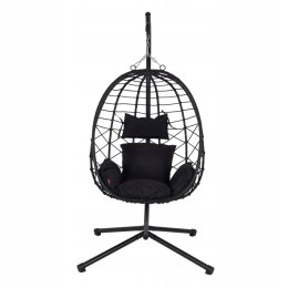NUFORMA FOTEL WISZĄCY BUJANY OGRODOWY KOSZ HUŚTAWKA JAJO KOKON PREMIUM + PODUSZKI