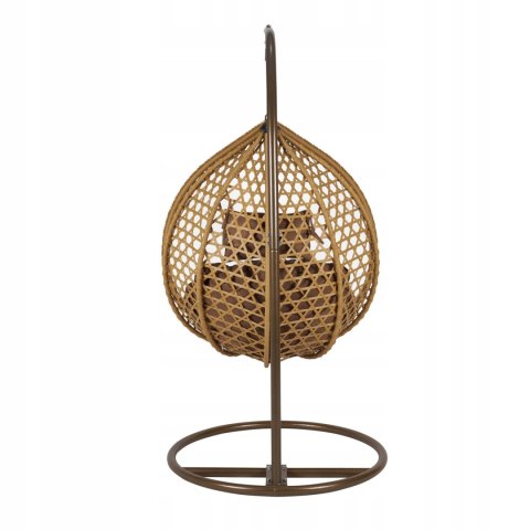 NUFORMA FOTEL WISZĄCY BUJANY OGRODOWY KOSZ HUŚTAWKA JAJO KOKON PREMIUM + PODUSZKI