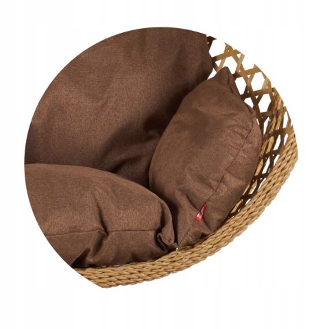 NUFORMA FOTEL WISZĄCY BUJANY OGRODOWY KOSZ HUŚTAWKA JAJO KOKON PREMIUM + PODUSZKI