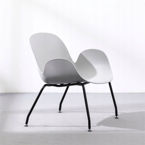 NUFORMA KRZESŁO FOTEL KUBEŁKOWE WYGODNY METALOWE NOGI