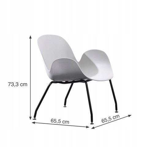 NUFORMA KRZESŁO FOTEL KUBEŁKOWE WYGODNY METALOWE NOGI