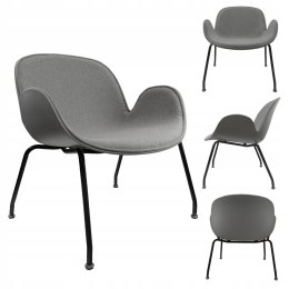 NUFORMA Krzesło, fotel, kubełkowe, wygodny, metalowe nogi