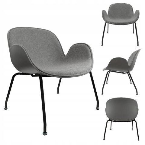 NUFORMA Krzesło, fotel, kubełkowe, wygodny, metalowe nogi