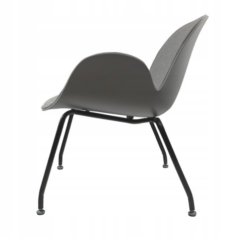 NUFORMA Krzesło, fotel, kubełkowe, wygodny, metalowe nogi