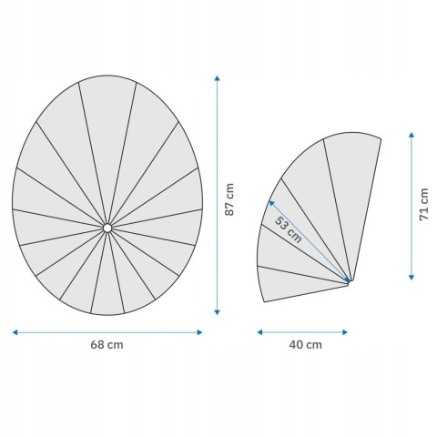 NUFORMA Poduszka na fotel żyłkowy, krzesło ogrodowe Acapulco, wodoodporna, wygodna