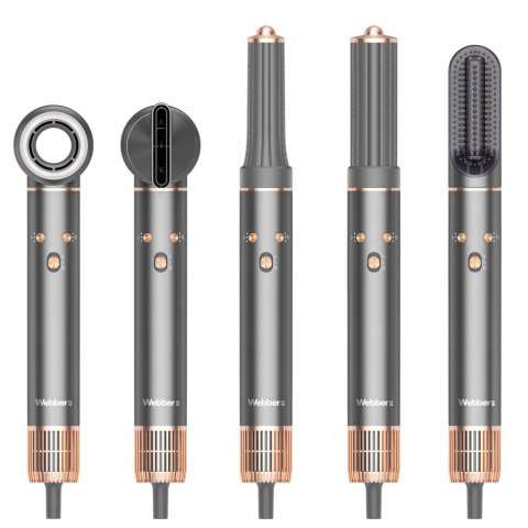 WEBBER Suszarka do włosów 5w1 WEBBER HD4 1300W z JONIZACJĄ I REGULACJĄ