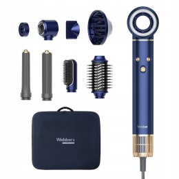 WEBBER Suszarka do włosów 8w1 WEBBER HD4 1300W z JONIZACJĄ I REGULACJĄ 8 końcówek