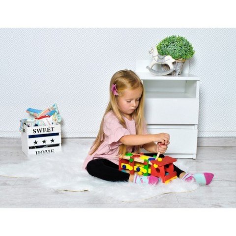 Iso Trade Ciężarówka edukacyjna drewniana 22372 Iso Trade Ciężarówka edukacyjna drewniana 22372