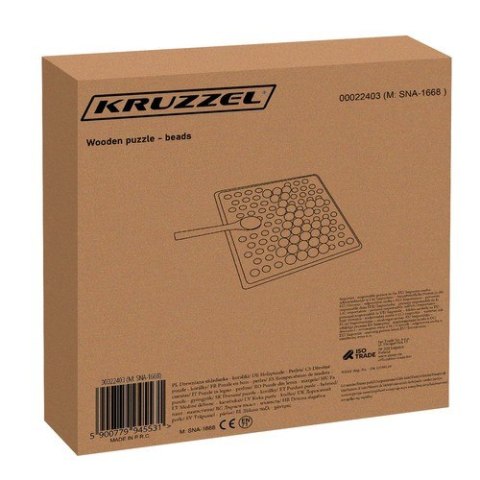 Kruzzel Drewniana układanka koraliki 22403 Kruzzel Drewniana układanka koraliki 22403