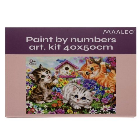 Maaleo Malowanie po numerach 40x50cm- kotki Maaleo 22781 Maaleo Malowanie po numerach 40x50cm- kotki Maaleo 22781