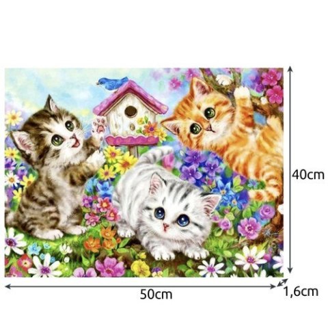 Maaleo Malowanie po numerach 40x50cm- kotki Maaleo 22781 Maaleo Malowanie po numerach 40x50cm- kotki Maaleo 22781