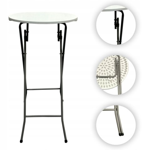 NUFORMA STÓŁ CATERINGOWY BANKIETOWY SKŁADANY OGRODOWY 60CM x 110CM