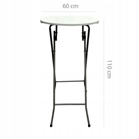 NUFORMA STÓŁ CATERINGOWY BANKIETOWY SKŁADANY OGRODOWY 60CM x 110CM